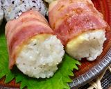 *ベーコン&チーズマヨおにぎり*作り方10写真