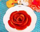 りんごのコンポートでヨーグルトにお花作り方1写真