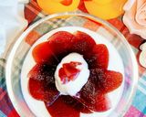 りんごのコンポートでヨーグルトにお花作り方3写真