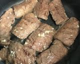 焼肉残りで♡牛ハラミとエリンギのトマト煮作り方3写真