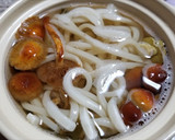 3種の天然キノコのなべ焼きうどん・その１作り方8写真