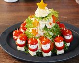 クリスマスに　ポテトサラダのツリー作り方7写真