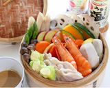中華ごまだれで♪秋野菜の豪華蒸し作り方5写真