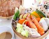 中華ごまだれで♪秋野菜の豪華蒸し作り方6写真