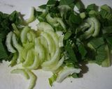 チンゲン菜のいりたまご作り方1写真