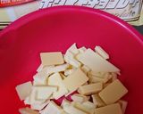おからとホワイトチョコでブロンドチョコ風作り方1写真