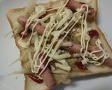 ささがき牛蒡×ﾎﾟｰｸﾋﾞｯﾂのトースト作り方5写真