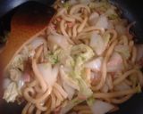 1人分　白菜たっぷりの焼きうどん作り方7写真