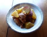 ほっこり♡鶏肉とさつま芋の甘辛煮♪作り方6写真
