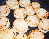 超簡単！鶏つくねのれんこんはさみ焼き作り方6写真