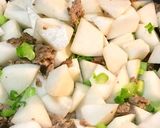簡単！大根とひき肉のピリ辛炒め煮作り方5写真