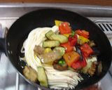 最速のコンビニの冷凍グリル野菜のパスタ作り方8写真