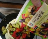 最速のコンビニの冷凍グリル野菜のパスタ作り方5写真