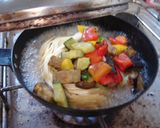 最速のコンビニの冷凍グリル野菜のパスタ作り方14写真