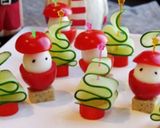 クリスマスに　ポテトサラダのツリー作り方8写真