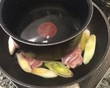 鶏とごぼうの秋鍋作り方4写真