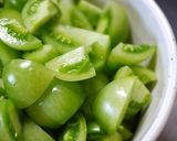 青色探してさまよって、青トマトの漬けもの作り方2写真