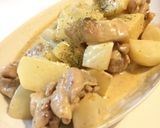 残った生クリームで☆かぶ☆鶏肉☆長いも煮作り方9写真