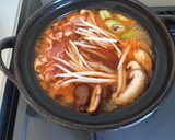 【簡単】お家で出来る旨辛キムチチゲうどん作り方2写真
