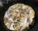 彩り野菜と豚肉と豆腐の卵とじ作り方6写真