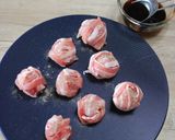 ミニトマトの肉巻き照り焼き。作り方1写真