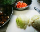 まるしいたけと色々野菜の具だくさんスープ作り方2写真