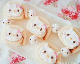 キティちゃんのケーキ ＊デコロールケーキ作り方4写真