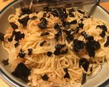 水で戻したパスタでタラコスパ作り方3写真