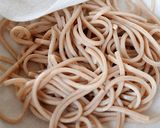 おのこり蕎麦をカラリと揚げてパリッパリ♪作り方1写真