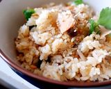 秋鮭とキノコの炊き込みご飯作り方9写真