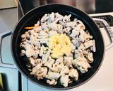 ストウブ 豚 モツ煮込み作り方4写真