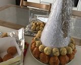 簡単！シュークリームタワーお誕生日ケーキ作り方4写真