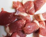 豚カツ肉DEケチャップまみれの竜田揚げ♪作り方1写真