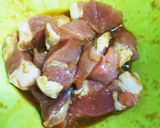 豚カツ肉DEケチャップまみれの竜田揚げ♪作り方2写真