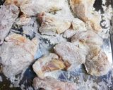 豚カツ肉DEケチャップまみれの竜田揚げ♪作り方4写真