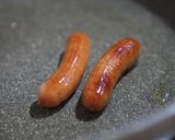 ウィンナーinオムライスおにぎり作り方1写真