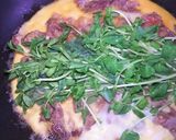 牛肉と豆苗のとんぺい焼き作り方4写真