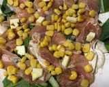 小松菜と鶏肉レンジ蒸し作り方2写真