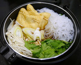 簡単ひとり鍋！巾着豆腐☆関東風すき焼き作り方3写真