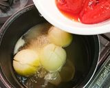 玉ねぎのトマトチーズ焼きスープ作り方2写真