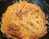 卵泡立てとチーズで、簡単濃厚カルボナーラ作り方8写真