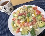 アボカドとトマトのクリームチーズパスタ作り方7写真