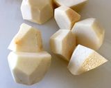 里芋の胡麻味噌和え作り方1写真
