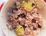 さつまいも入りお赤飯 むくみ解消に♡作り方8写真