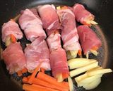 野菜とドライパインの肉巻き作り方3写真