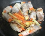 野菜とドライパインの肉巻き作り方6写真