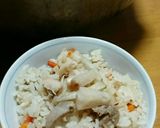 里芋と鶏ごぼう 舞茸の炊き込みご飯作り方11写真