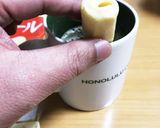 バームロールをストローにしてコーヒーを…作り方2写真