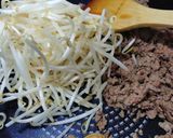 我が家のスタミナ丼 ひき肉丼作り方2写真