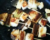 ブリで照り焼きねぎま串作り方5写真